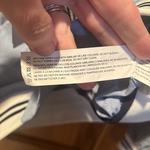 Denim & Flower Men's New Oxford Jacket in Blue Small NWT - Picture 5 of 7